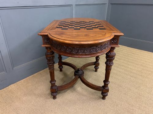 ANGLOINDIAN ROSEWOOD CHESS TOP TABLE - ADDITIONAL PHOTO 11