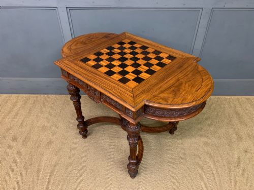 ANGLOINDIAN ROSEWOOD CHESS TOP TABLE - ADDITIONAL PHOTO 16