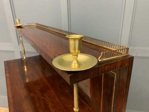 BRASS INLAID REGENCY ROSEWOOD CHIFFONIER - ADDITIONAL PHOTO 20