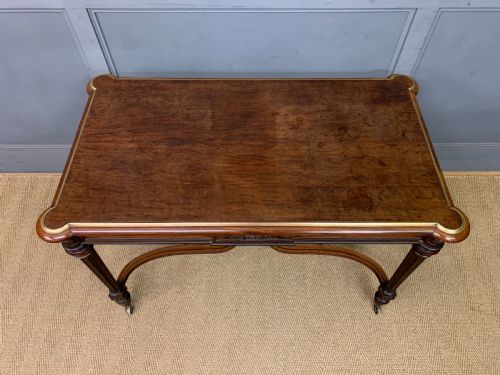 FRENCH MAHOGANY LIBRARY TABLE - ADDITIONAL PHOTO 4