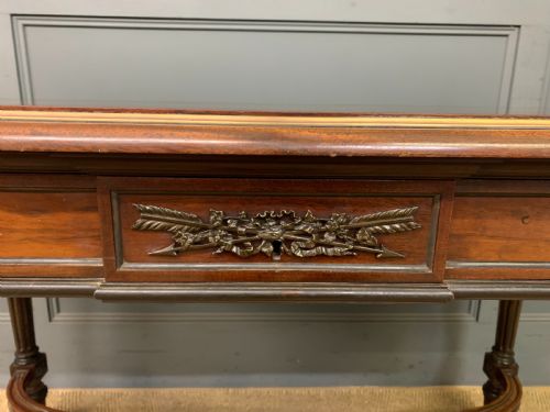 FRENCH MAHOGANY LIBRARY TABLE - ADDITIONAL PHOTO 6