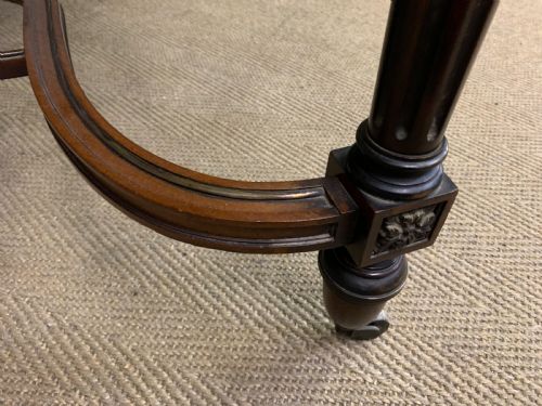 FRENCH MAHOGANY LIBRARY TABLE - ADDITIONAL PHOTO 15