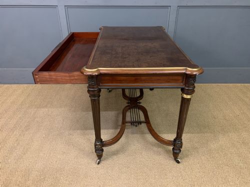 FRENCH MAHOGANY LIBRARY TABLE - ADDITIONAL PHOTO 20