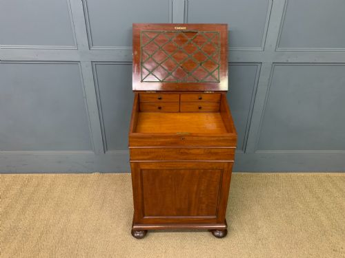 GILLOWS EARLY VICTORIAN MAHOGANY DAVENPORT - ADDITIONAL PHOTO 7