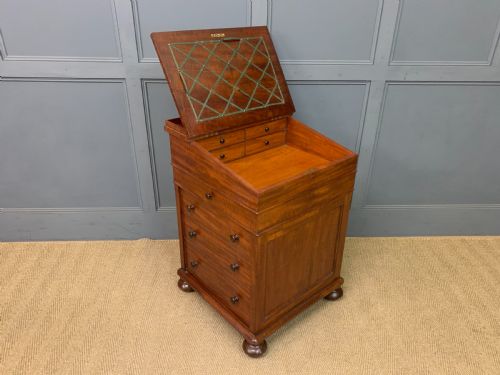 GILLOWS EARLY VICTORIAN MAHOGANY DAVENPORT - ADDITIONAL PHOTO 19