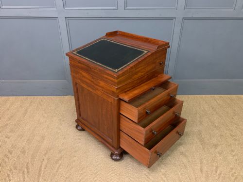 GILLOWS EARLY VICTORIAN MAHOGANY DAVENPORT - ADDITIONAL PHOTO 24