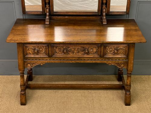 IPSWICH OAK DRESSING TABLE AND STOOL - ADDITIONAL PHOTO 3