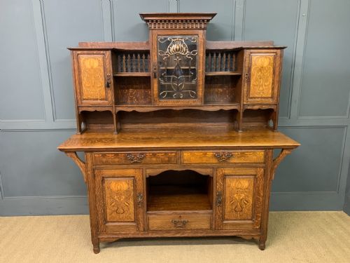 SHAPLAND AND PETTER ARTS AND CRAFTS OAK SIDEBOARD - ADDITIONAL PHOTO 2