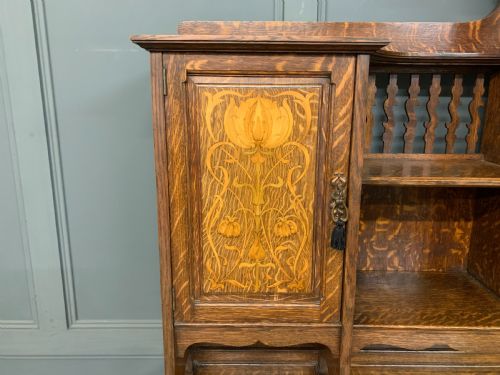 SHAPLAND AND PETTER ARTS AND CRAFTS OAK SIDEBOARD - ADDITIONAL PHOTO 3