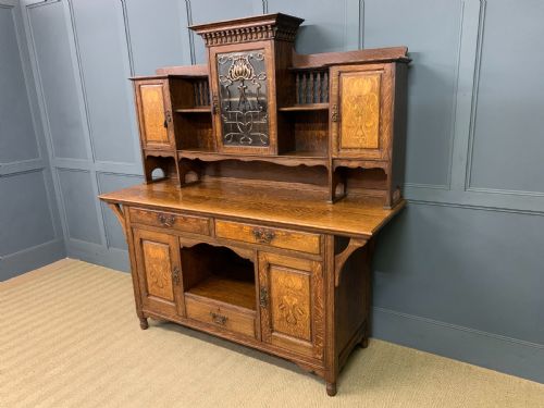 SHAPLAND AND PETTER ARTS AND CRAFTS OAK SIDEBOARD - ADDITIONAL PHOTO 18