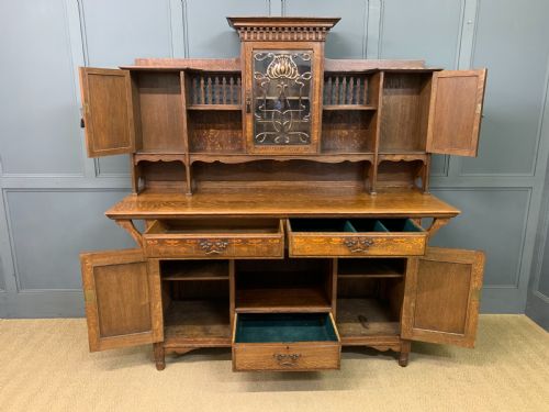 SHAPLAND AND PETTER ARTS AND CRAFTS OAK SIDEBOARD - ADDITIONAL PHOTO 24