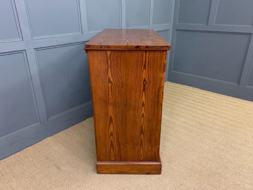 PITCH PINE AESTHETIC PERIOD CHEST OF DRAWERS - ADDITIONAL PHOTO 8