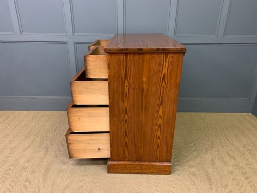 PITCH PINE AESTHETIC PERIOD CHEST OF DRAWERS - ADDITIONAL PHOTO 12