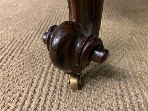 VICTORIAN ROSEWOOD UPHOLSTERED HIGH BACK CHAIR - ADDITIONAL PHOTO 10