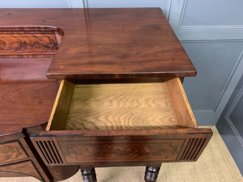 LARGE REGENCY PERIOD INLAID FLAME MAHOGANY SIDEBOARD - ADDITIONAL PHOTO 17