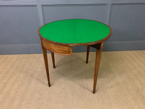 FINE QUALITY INLAID MAHOGANY CARD TABLE - ADDITIONAL PHOTO 16