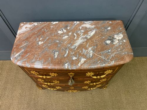 FRENCH KINGWOOD MARBLE TOPPED COMMODE - ADDITIONAL PHOTO 2