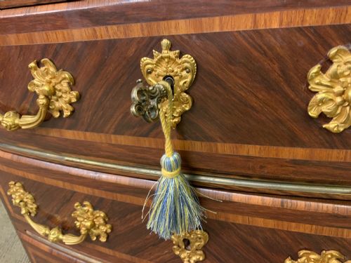 FRENCH KINGWOOD MARBLE TOPPED COMMODE - ADDITIONAL PHOTO 5