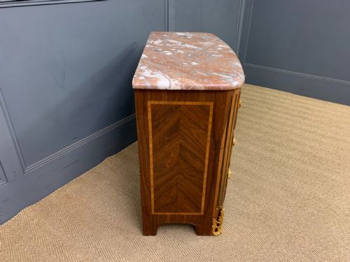FRENCH KINGWOOD MARBLE TOPPED COMMODE - ADDITIONAL PHOTO 6