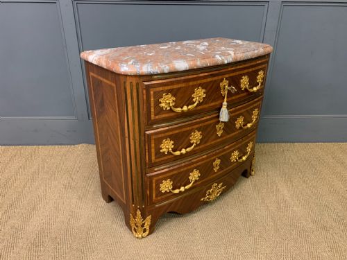 FRENCH KINGWOOD MARBLE TOPPED COMMODE - ADDITIONAL PHOTO 7