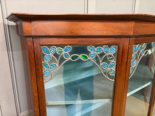 ARTS AND CRAFTS MAHOGANY DISPLAY CABINET - ADDITIONAL PHOTO 5
