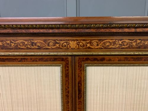 INLAID MAHOGANY AND AMBOYNA 19TH CENTURY FRENCH BOOKCASE - ADDITIONAL PHOTO 10