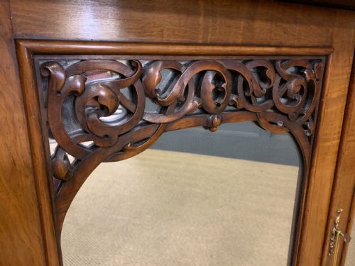 LARGE VICTORIAN BURR WALNUT LONDON QUALITY MIRROR BACK CHIFFONIER - ADDITIONAL PHOTO 20