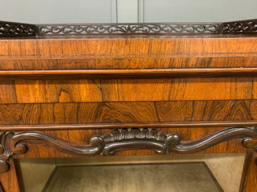 VICTORIAN ROSEWOOD BOOKCASE CABINET BY JAMES WINTER - ADDITIONAL PHOTO 4
