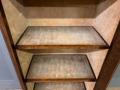 VICTORIAN ROSEWOOD BOOKCASE CABINET BY JAMES WINTER - ADDITIONAL PHOTO 12