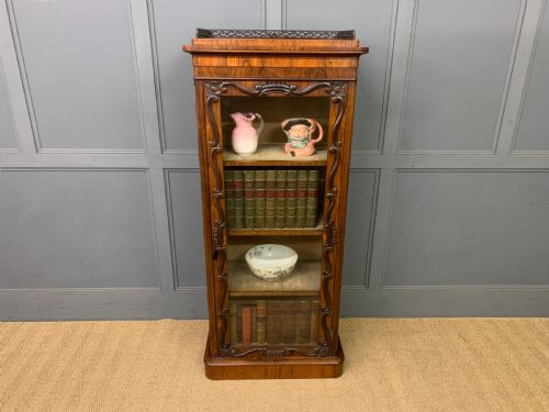 VICTORIAN ROSEWOOD BOOKCASE CABINET BY JAMES WINTER - ADDITIONAL PHOTO 15