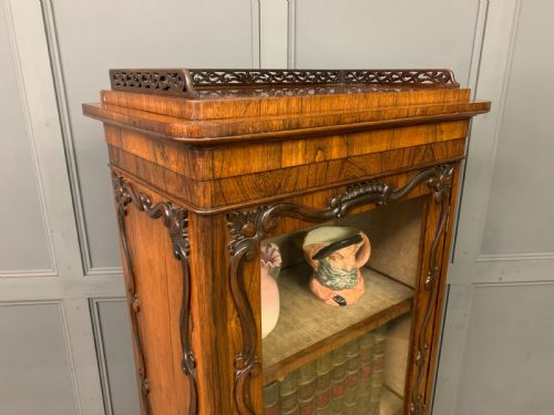 VICTORIAN ROSEWOOD BOOKCASE CABINET BY JAMES WINTER - ADDITIONAL PHOTO 17