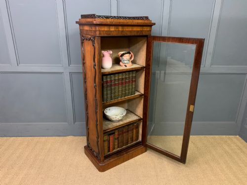 VICTORIAN ROSEWOOD BOOKCASE CABINET BY JAMES WINTER - ADDITIONAL PHOTO 18