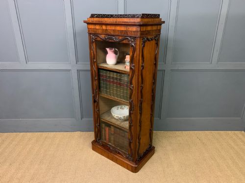 VICTORIAN ROSEWOOD BOOKCASE CABINET BY JAMES WINTER - ADDITIONAL PHOTO 19