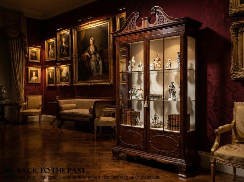 CHIPPENDALE STYLE MAHOGANY DISPLAY CABINET - ADDITIONAL PHOTO 1