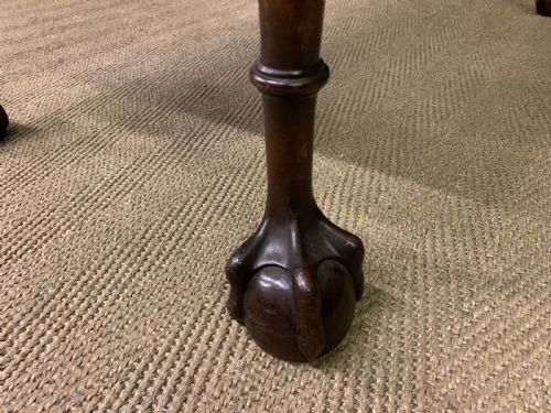 FLAME MAHOGANY CHIPPENDALE STYLE WRITING DESK - ADDITIONAL PHOTO 13