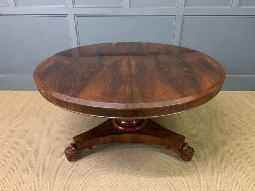 WILLIAM IV ROSEWOOD LOO TABLE - ADDITIONAL PHOTO 1