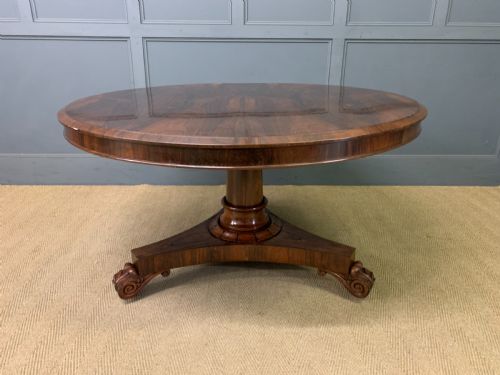 WILLIAM IV ROSEWOOD LOO TABLE - ADDITIONAL PHOTO 2