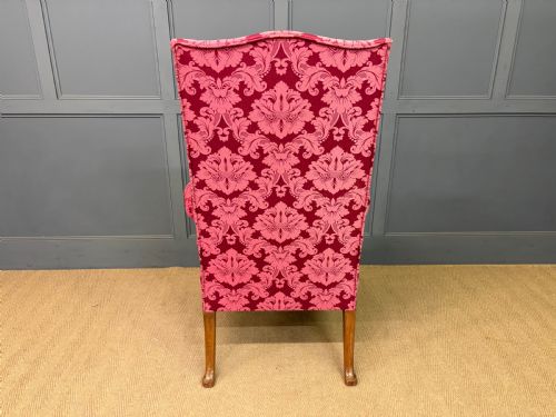 LATE 19TH CENTURY WALNUT WING ARMCHAIR - ADDITIONAL PHOTO 12
