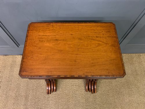 INLAID SATINWOOD NEST OF 4 TABLES - ADDITIONAL PHOTO 2