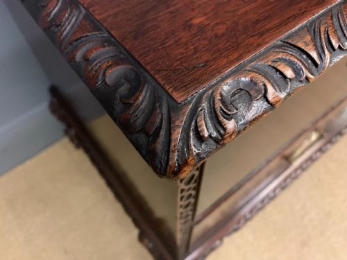 LARGE MAHOGANY CHIPPENDALE STYLE CHEST - ADDITIONAL PHOTO 9