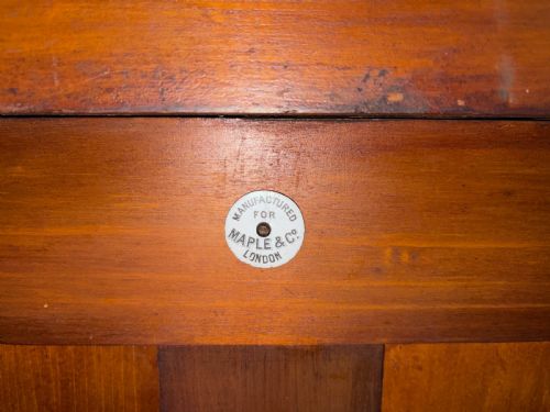INLAID SATINWOOD DISPLAY CABINET BY MAPLE CO - ADDITIONAL PHOTO 1