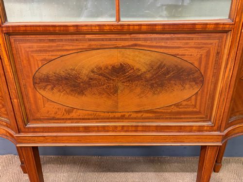 INLAID SATINWOOD DISPLAY CABINET BY MAPLE CO - ADDITIONAL PHOTO 4
