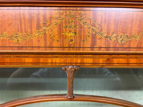 INLAID SATINWOOD DISPLAY CABINET BY MAPLE CO - ADDITIONAL PHOTO 9