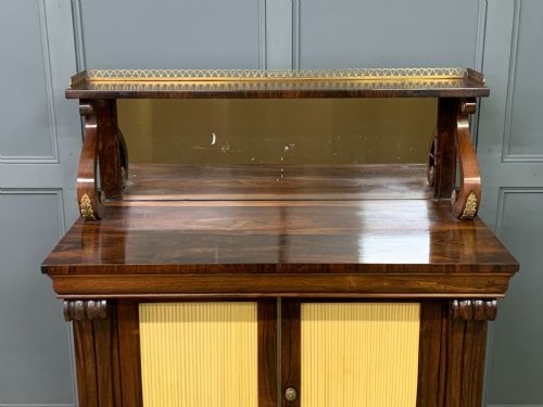 BRASS MOUNTED REGENCY ROSEWOOD CHIFFONIER - ADDITIONAL PHOTO 3
