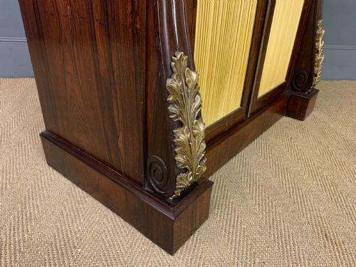 BRASS MOUNTED REGENCY ROSEWOOD CHIFFONIER - ADDITIONAL PHOTO 8