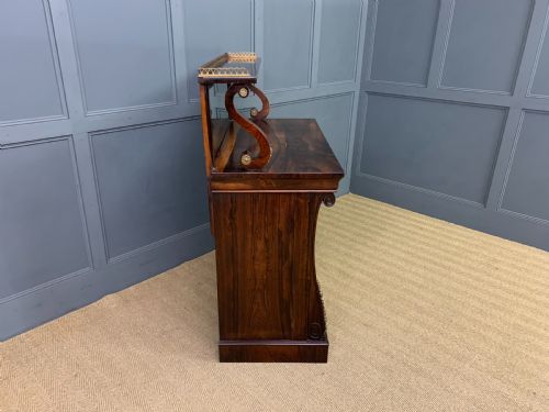 BRASS MOUNTED REGENCY ROSEWOOD CHIFFONIER - ADDITIONAL PHOTO 13