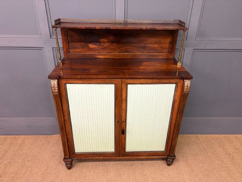 PAIR OF REGENCY PERIOD ROSEWOOD SIDE CABINETS - ADDITIONAL PHOTO 1