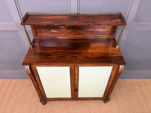 PAIR OF REGENCY PERIOD ROSEWOOD SIDE CABINETS - ADDITIONAL PHOTO 2