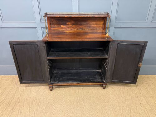 PAIR OF REGENCY PERIOD ROSEWOOD SIDE CABINETS - ADDITIONAL PHOTO 8