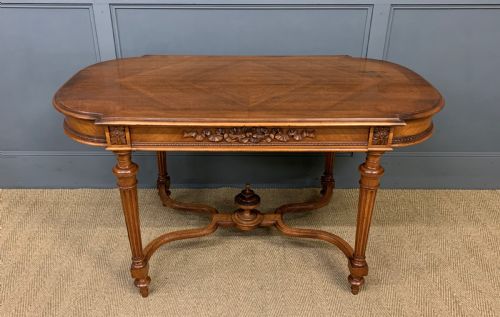 FRENCH WALNUT CENTRE TABLE